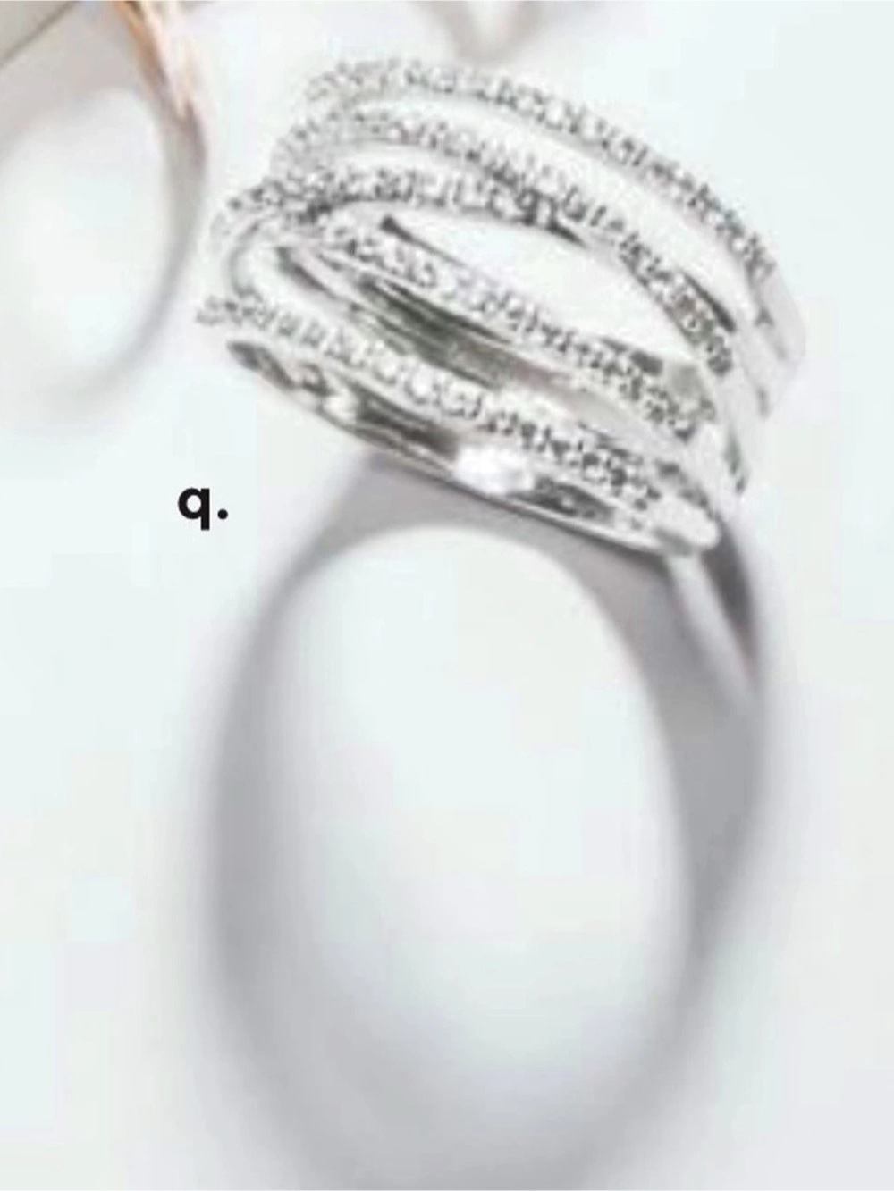 Stella & Dot Stellar Pavé Ring Silver